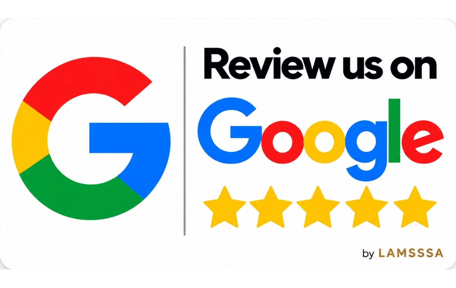 بطاقة Google Reviews من Lamsssa